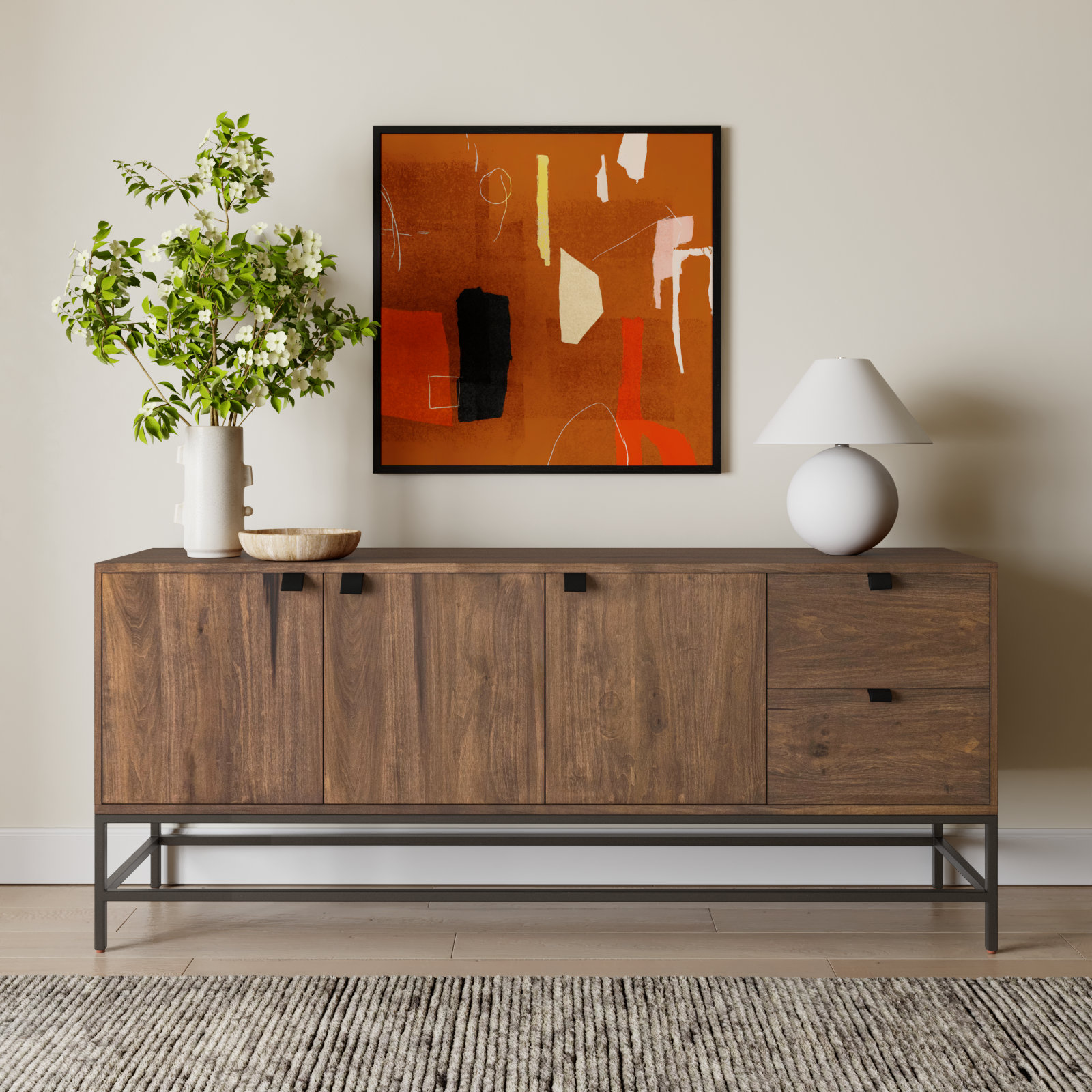 Loki 72'' Sideboard, Auburn Poplar