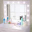 Ensemble de coiffeuse avec miroir lumineux et tabouret 31,5 "Addeline