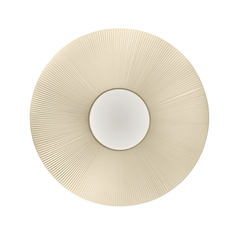Siam 8-Light 78.7" Flush Mount, 6, 24" H x 47.24" W x 47.24" D, Cream Translucent Ribbon