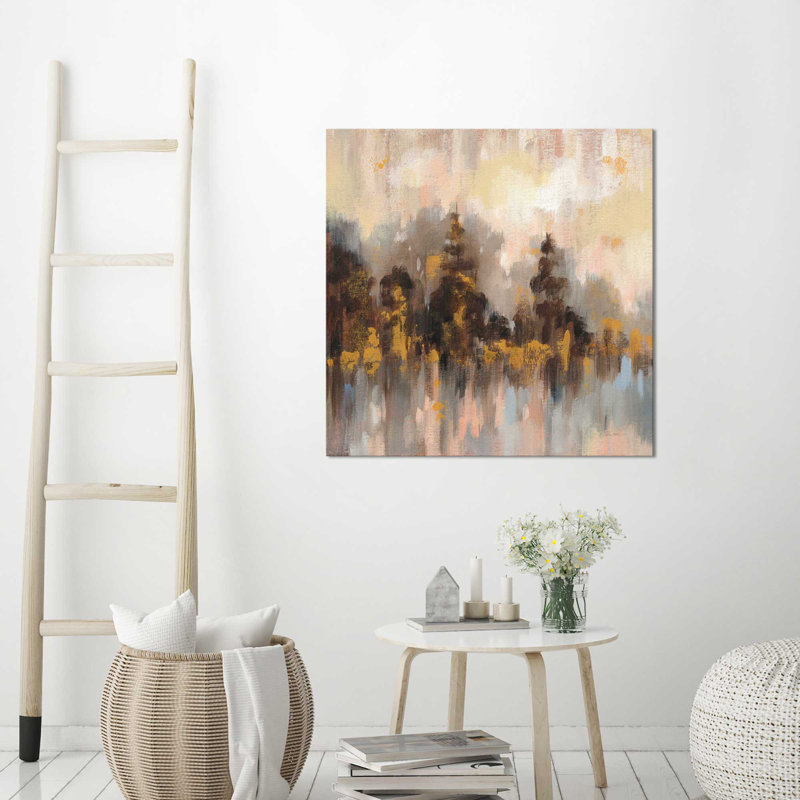 «Blush Forest II», reproduction de peinture à l'acrylique sur toile, H 24 po x l 24 po x P 1,5 po, Toile tendue