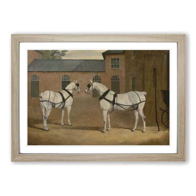 John Frederick Herring - Single Picture Frame Painting, Oak