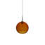 Bobo 2 - luminaire suspendu à 1 lumière de tension - pavillon Kiss 4 "- finition bronze - abat-jour en verre ambré-69934743