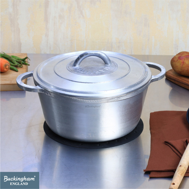 Buckingham Dutch Pot Aluminium Casserole with Lid, 6 litres