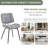 Fabric Upholstered Armless Chair-1413572128
