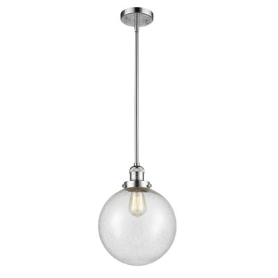 Luminaire suspendu en forme de globe à 1 lumière Baskette