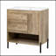 Meuble-lavabo en bois naturel 30 po avec lavabo