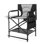 Black Frame Directors Camping Chair With Side Table