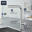 Blue Pull Out Single Handle Kitchen Faucet with Accessories-44218806