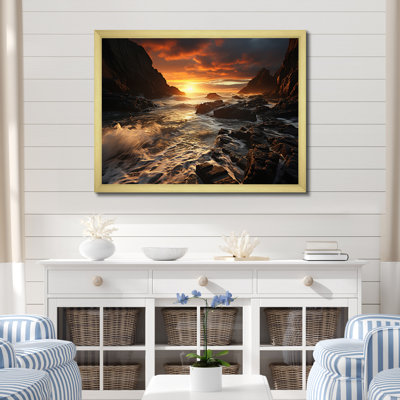 Photo de plage Golden Sands XV - Nautique et plage, impressions sur toile