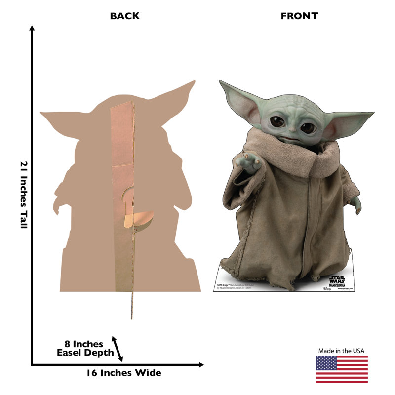 Grogu Life-Size Cardboard Standee from The Mandalorian
