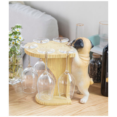 Asuzena Tabletop Wine Glass Rack Yellow