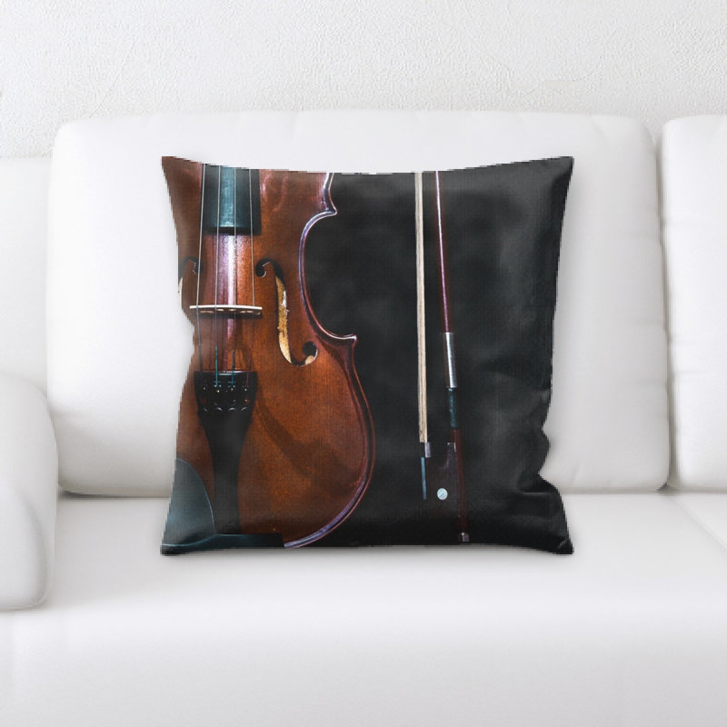 Coussin décoratif à instruments courbés