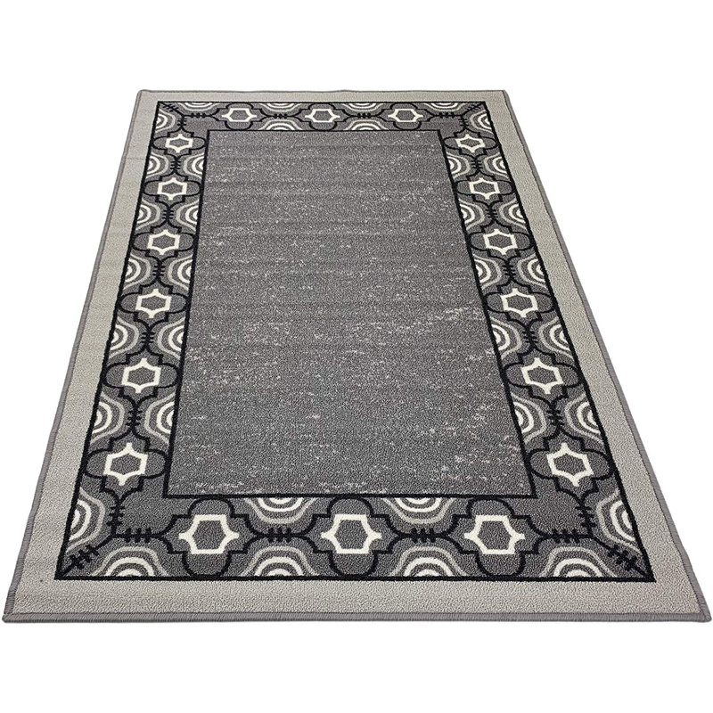 Tapis d'escalier gris Mahon, Carré 36 po x 36 po