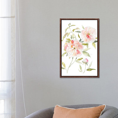 Sketchbook Cottage Rose II by Carol Robinson - Painting on Canvas