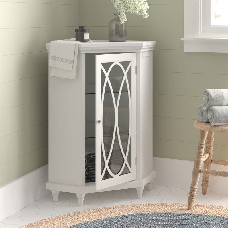 Armoire de rangement de coin autoportante Noires