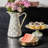 Sterling Check Pedestal Platter-93536211