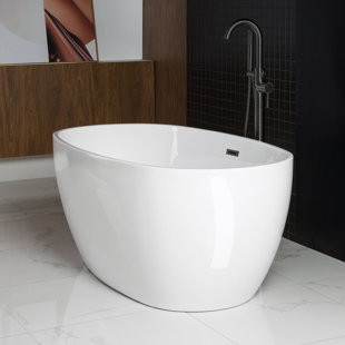 Baignoire de trempage autoportante en acrylique 59 po. X 32 po.