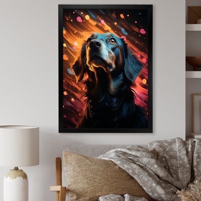Portrait de Popart Saluki - reproduction sur toile