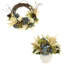 Fall Wreath and Floral Arrangement Bundle
