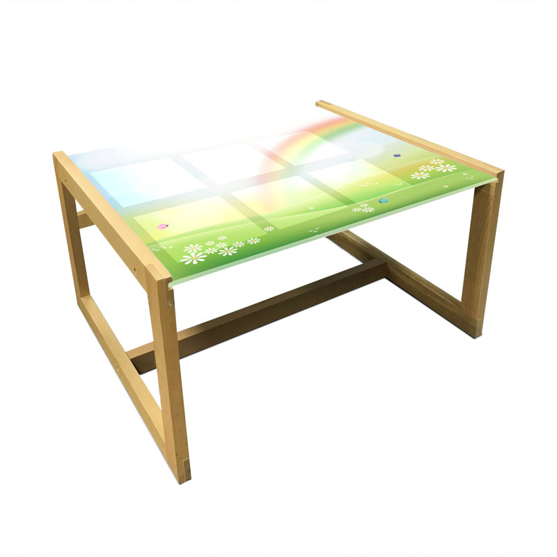 Multicolore, table basse East Urban Home Spring, H 24,4 po x L 29,13 po x P 15,75 po