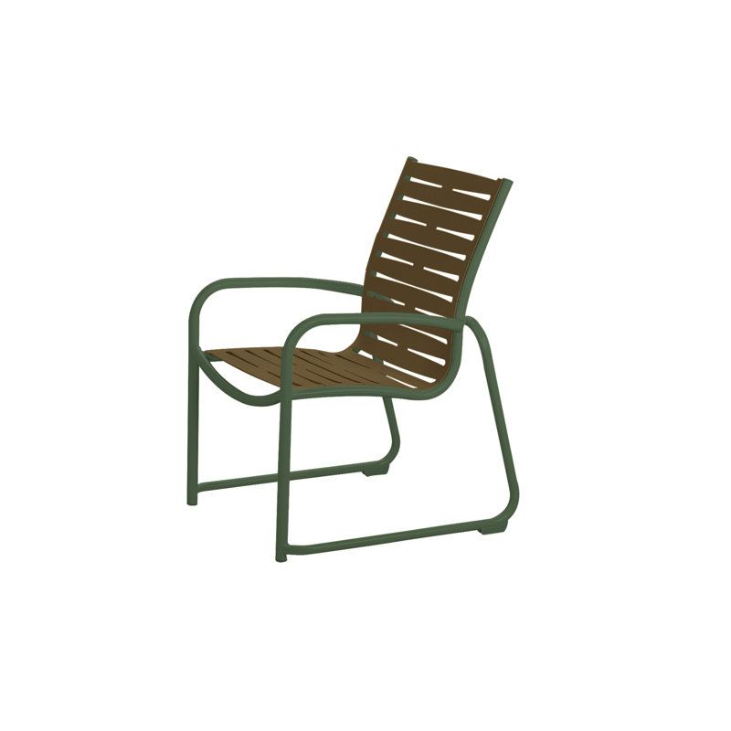 Chaise de patio empilable Millennia EZ SPAN ™, Parchemin, Bronze vieilli