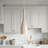 1 -Light Natural Stone Elongated Pendant Light
