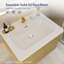  Meuble-lavabo rayé avec lavabo à surface solide, meuble-lavabo mural flottant pour salle de bain moderne, pré-assemblé-2129532061-2129532056