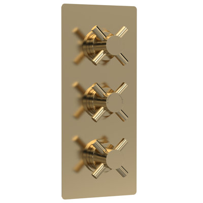 Tec Crosshead Triple Concealed Thermostatic Shower Valve