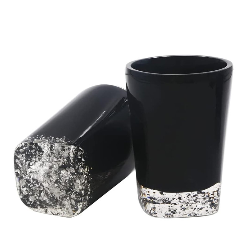 5-Piece Resin Bathroom Kit: Soap Dish, Dispenser, Toothbrush Holder, Tumbler, Black