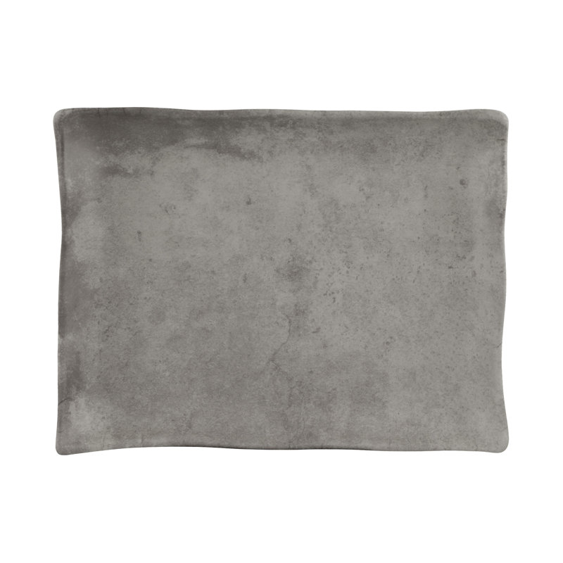 Plateau rectangulaire en mélamine Santiago, Argent