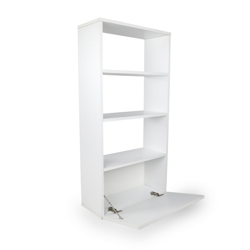 Milette 122cm H x 60cm W Standard Bookcase, White