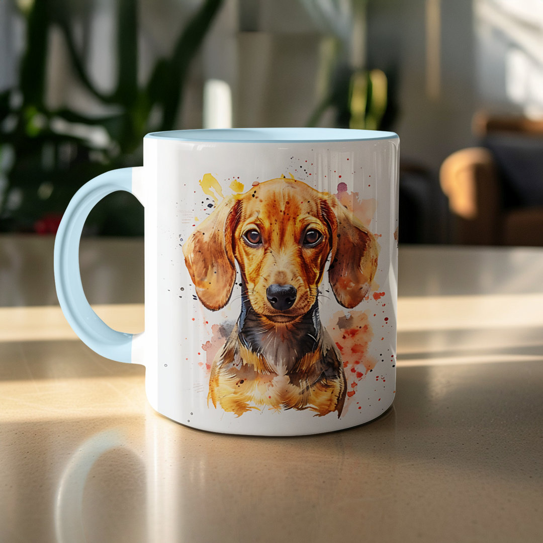 Set of 2 – Watercolor Labrador Retriever Design 11oz Coffee Mug