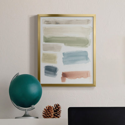 Watercolor Swatches I - Toile encadrée de qualité supérieure - prête à être accrochée