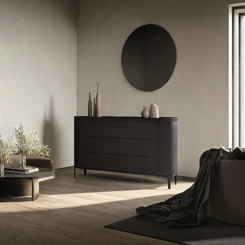 Buffet moderne simple de couleur unie