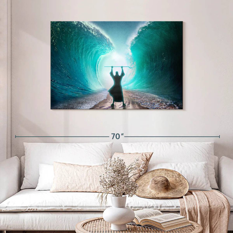 Leisha Moses Parts The Sea, 30" H x 45" W