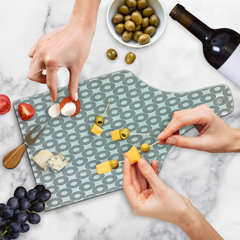 Anneaux de planche à découper en verre trempé Ambesonne