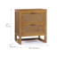 Solid Wood 51cm W 2 - Drawer Chest of Drawers-124338541