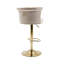Chaise de bar rotative à 360 °, chaise de bar à hauteur réglable 2 pièces-1348151660