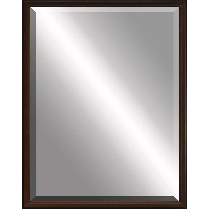 Miroir décoratif biseauté traditionnel Silkeborg, 43 po x 33 po