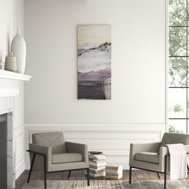 Terra Firma IV Painting by Kyle Goderwis, Knife Gel, 53" H x 24" W x 1.5" D