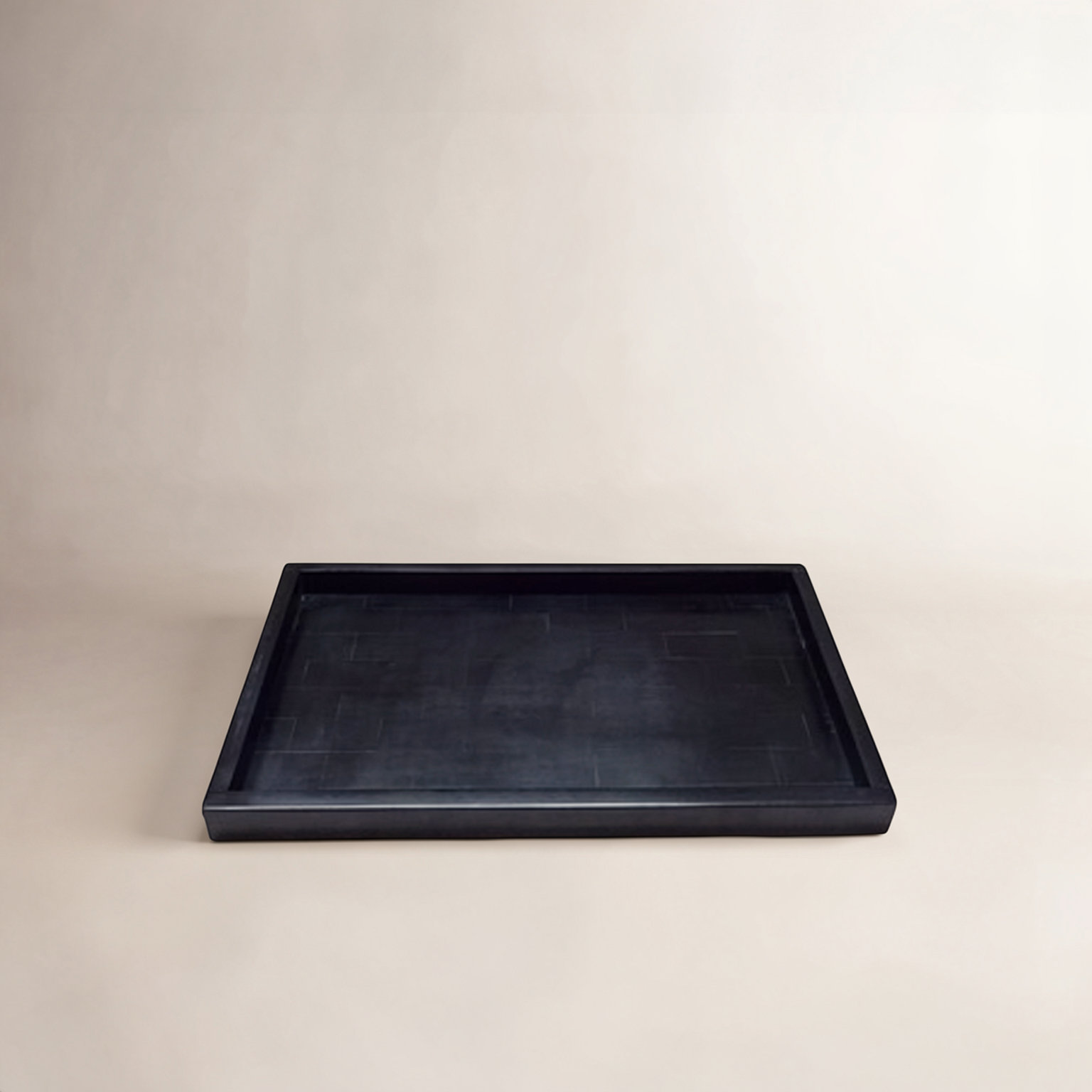 Matheson Decorative Tray, 2" H x 10" W x 18" D, Black