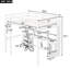 Lit mezzanine avec bureau multi-rangements