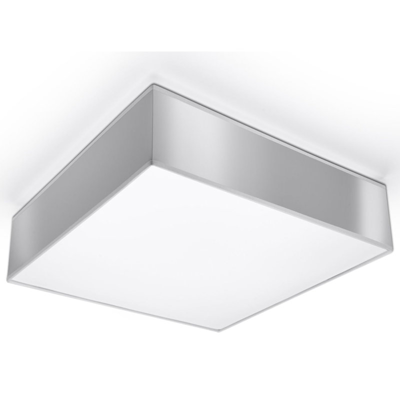 Brescia Plastic Flush Mount, Grey