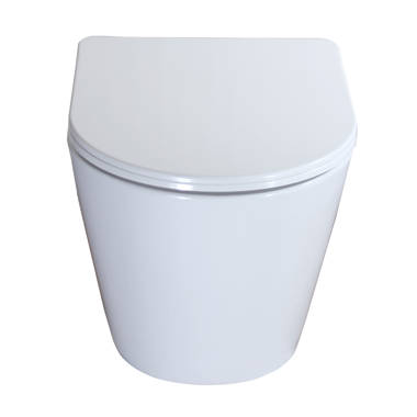 ᐅ【WOODBRIDGE Wall Hung 1.60 GPF/0.8 GPF Dual Flush Elongated Toilet with In- Wall Tank and Carrier System. F0130 + WHTA001-WOODBRIDGE】