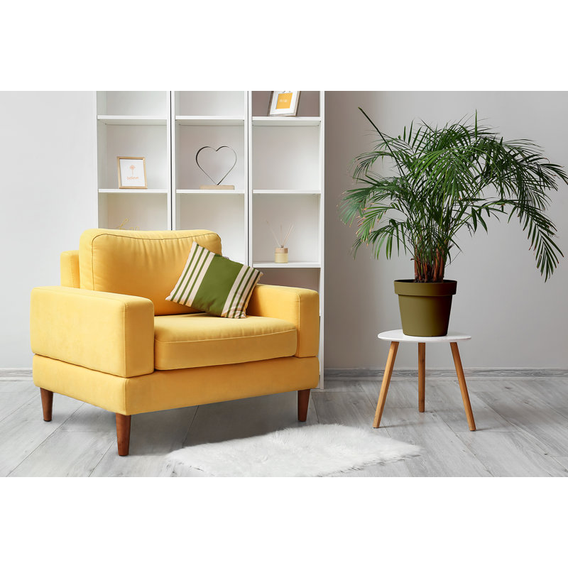 Coussin décoratif à rayures, 16 po x 16 po, Vert