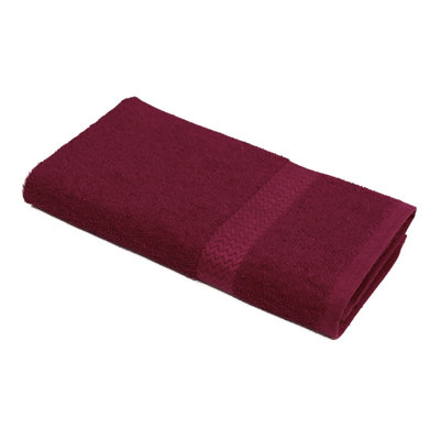 Ensemble de serviettes de toilette en coton à bordure 12 pièces 100% anneau spun Dobby