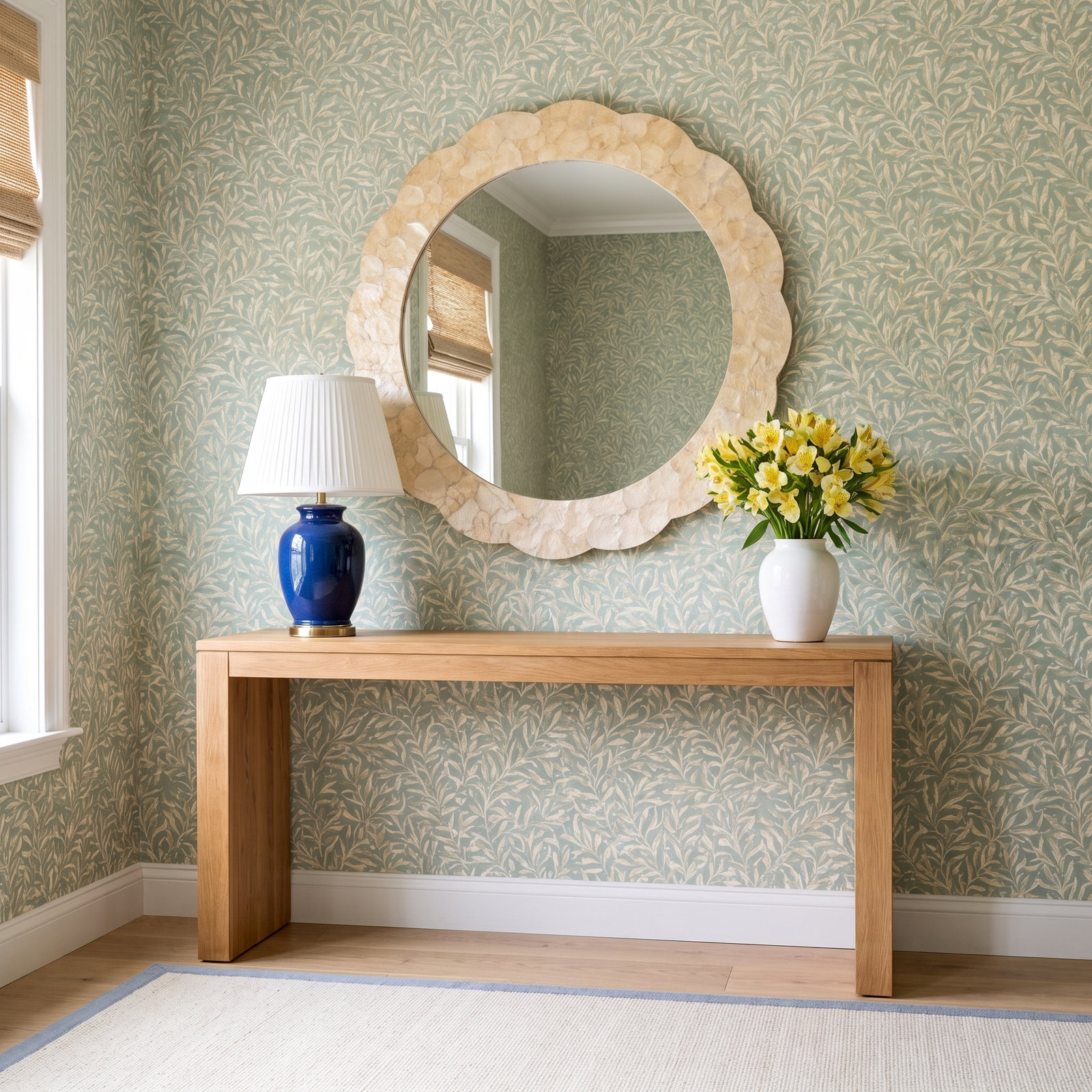 32" Capiz Shell Mirror