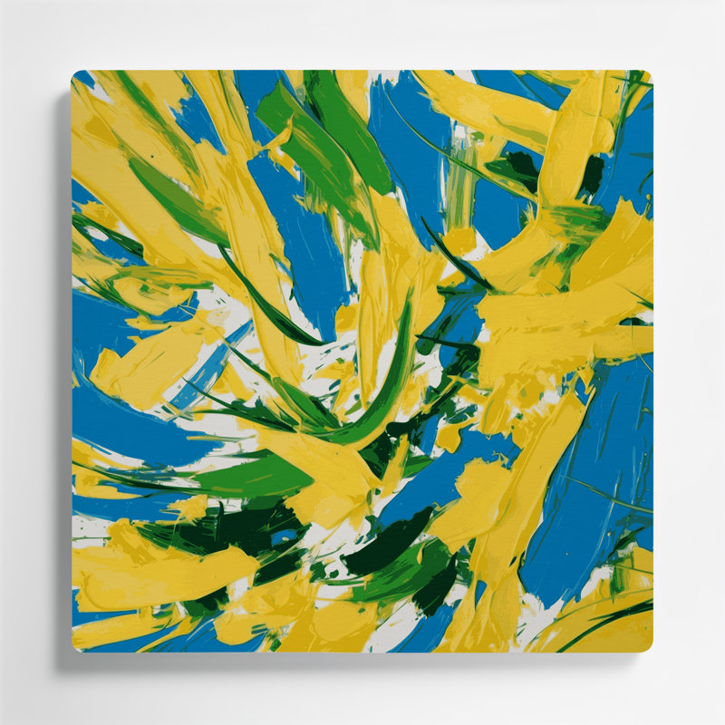 Art mural en métal Neo Expressionism 32, H 12 po x l 12 po