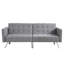Canapé-lit Canapé-lit convertible gris clair pliable
