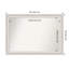 Miroir mural non biseauté pour salle de bain 22,5 po x 28,5 po Trio-145259444